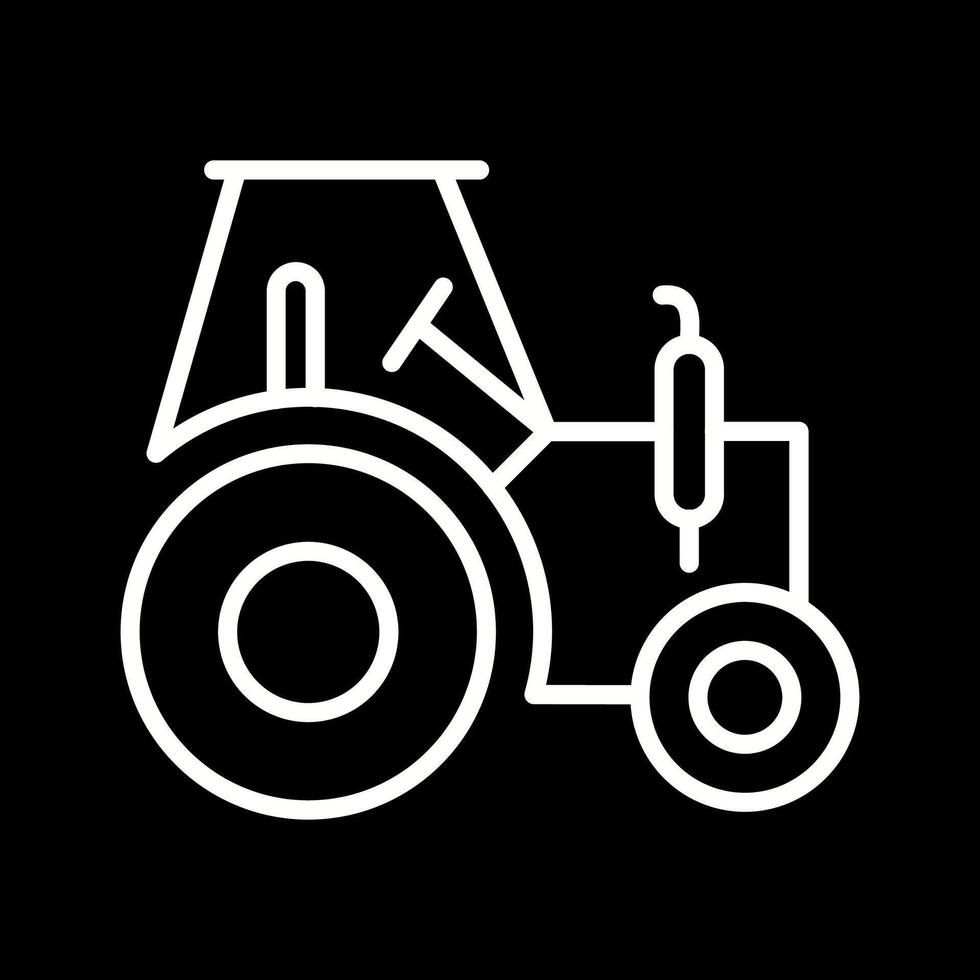 icono de vector de tractor