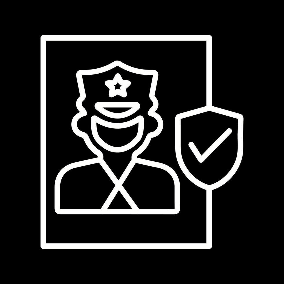 Cinema Security Guard Vector Icon