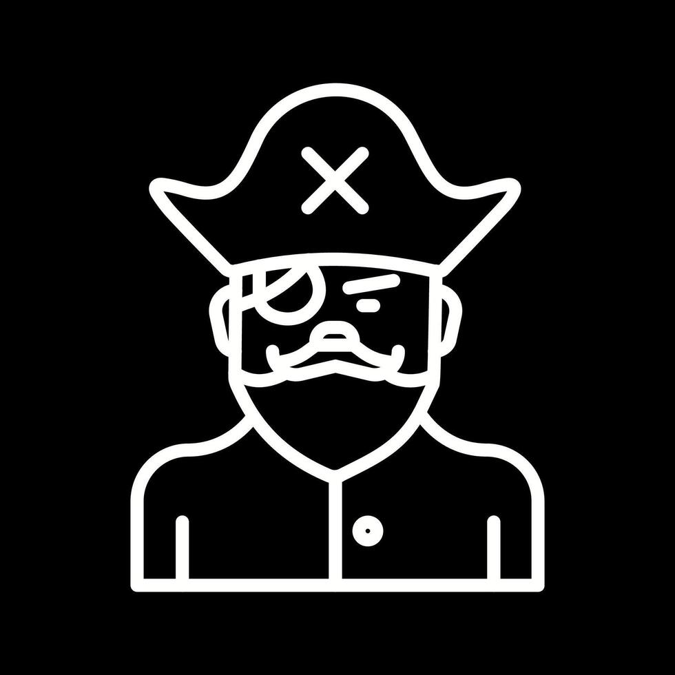 Male Pirate Vector Icon