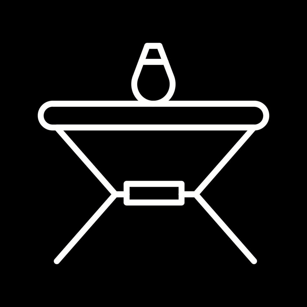 icono de vector de mesa de decoración