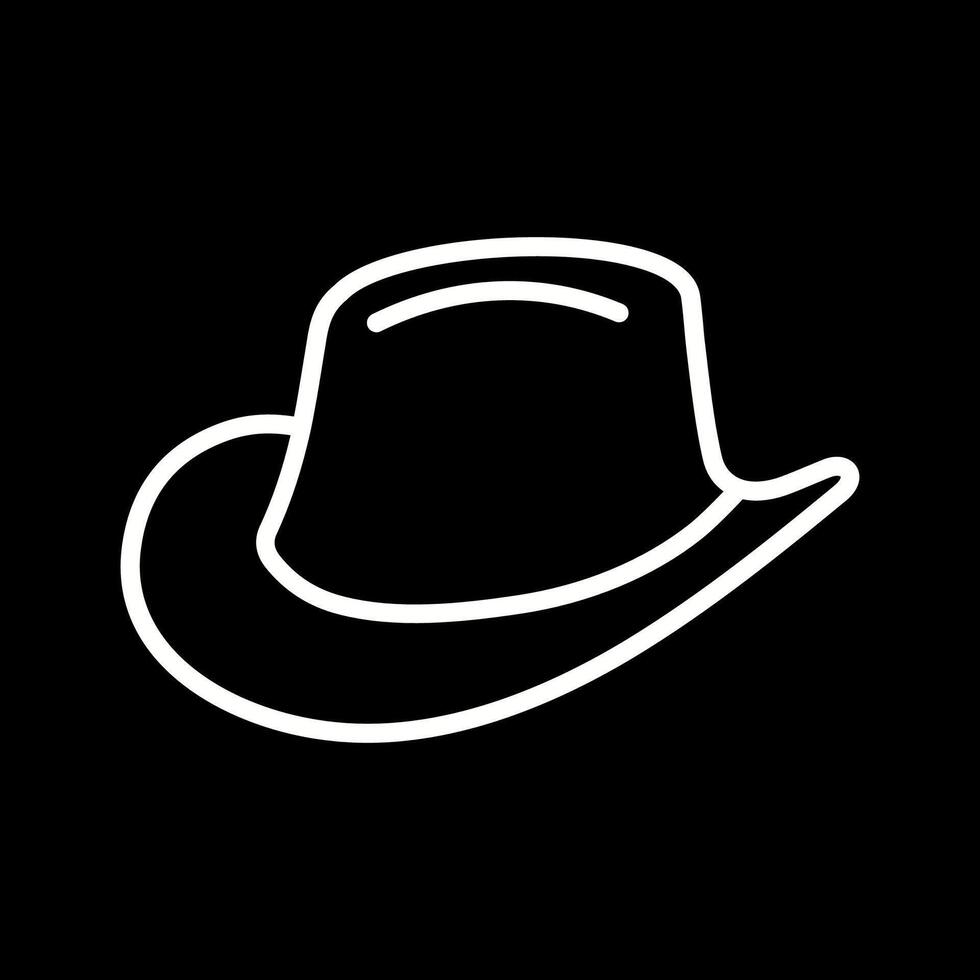 icono de vector de sombrero