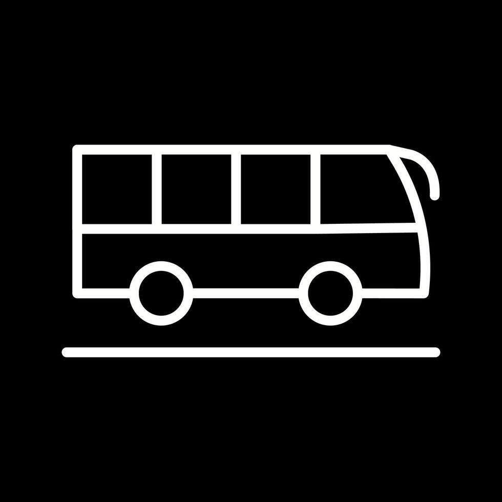 icono de vector de bus