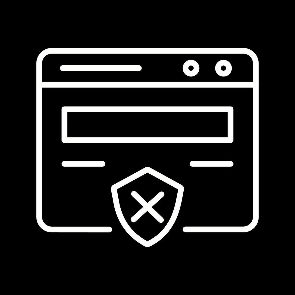 Unprotected Website Vector Icon