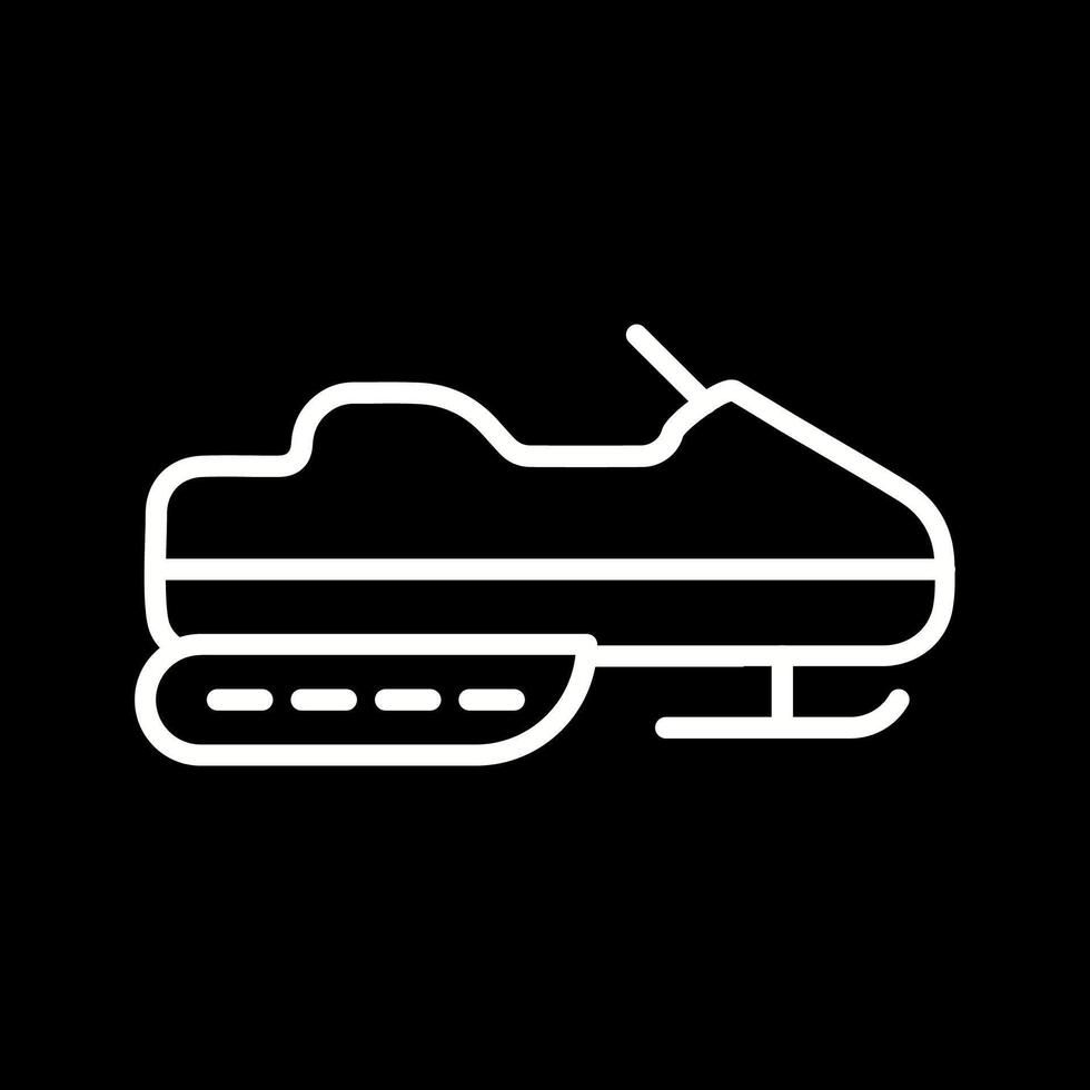 Snowmobile Vector Icon