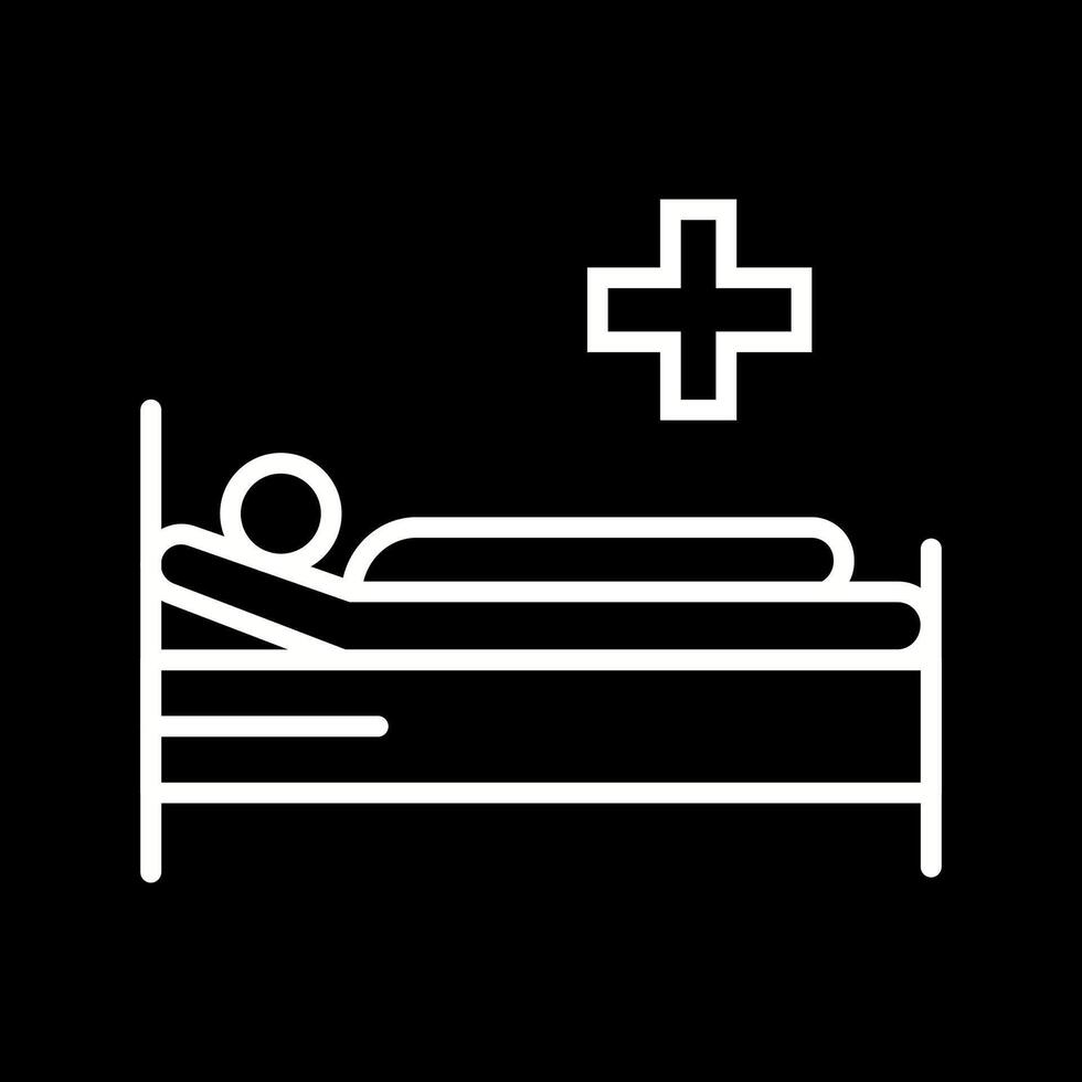 Patient Bed Vector Icon