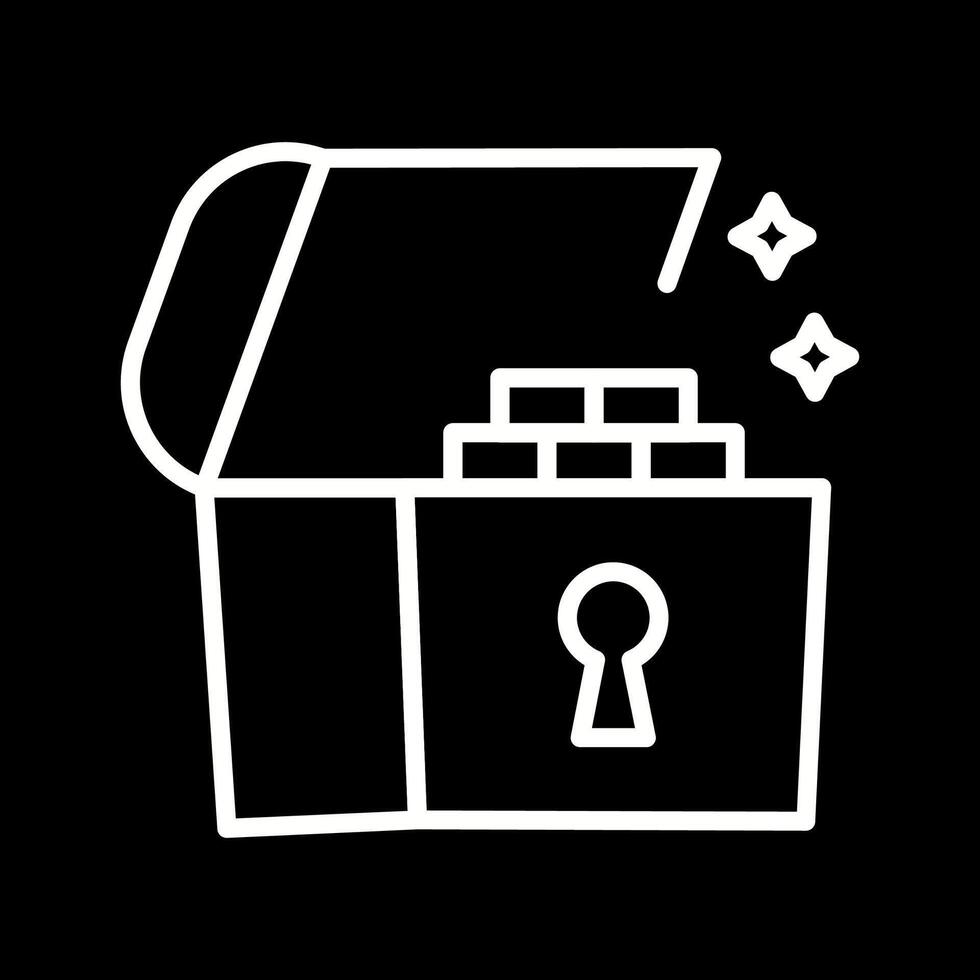 Open Treasure Box Vector Icon