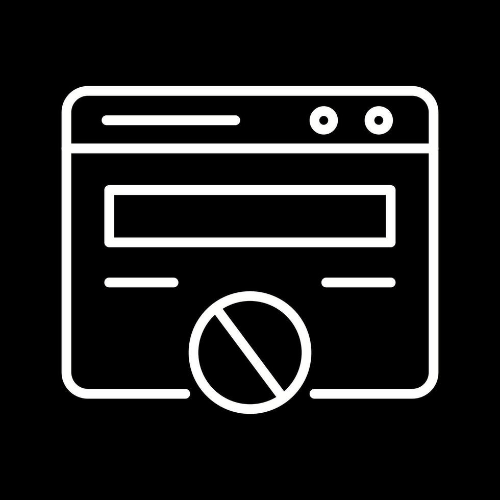 Block Website Vector Icon