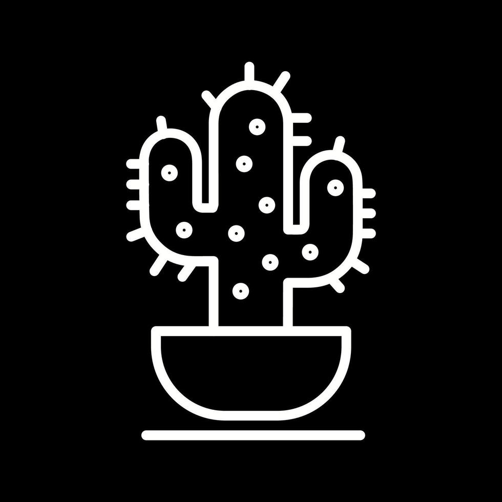 icono de vector de cactus