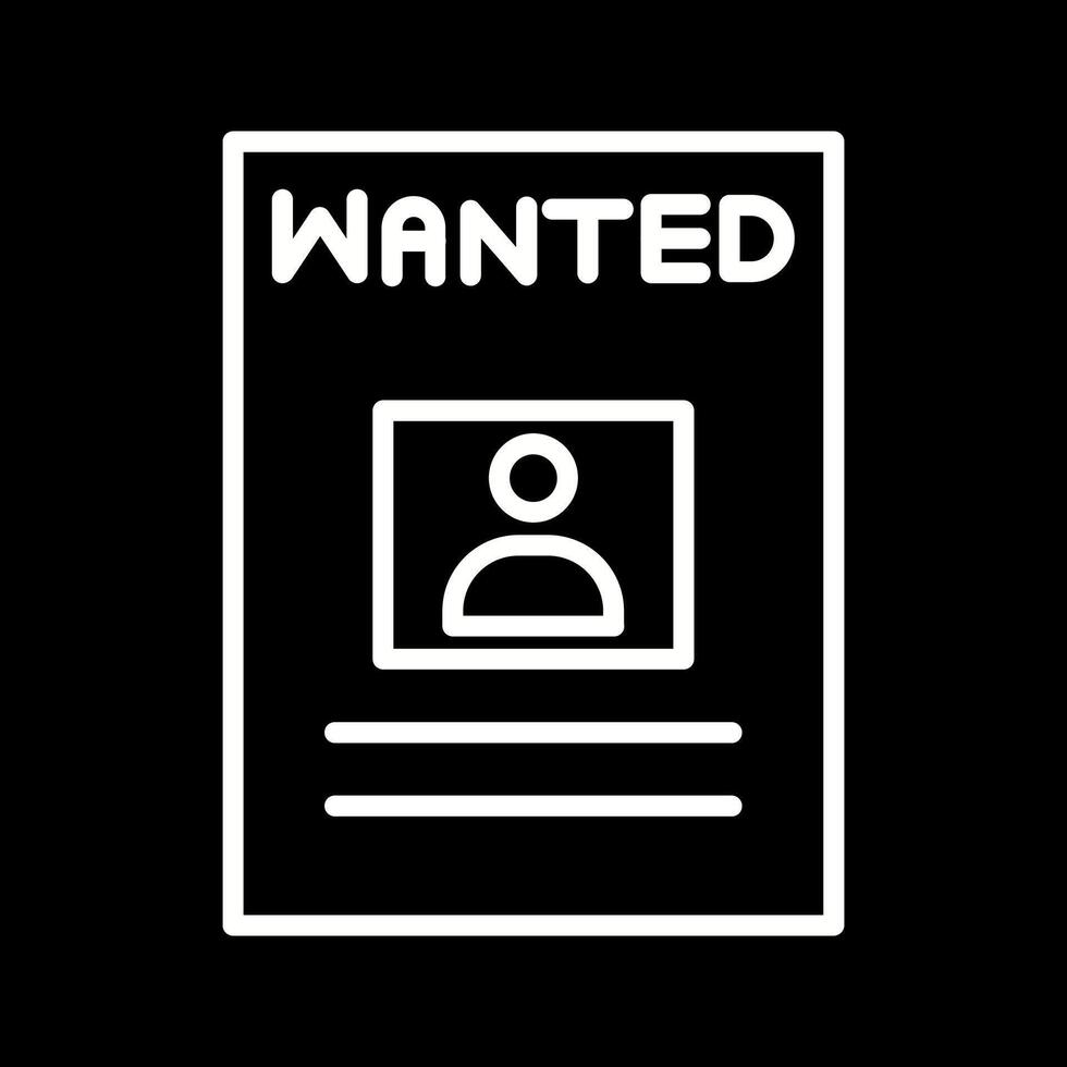 Wanted Poster Vector Icon