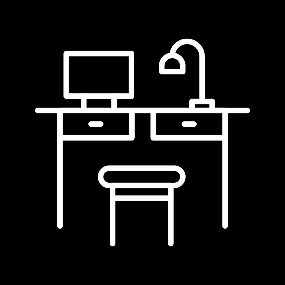 Simple Desk Vector Icon