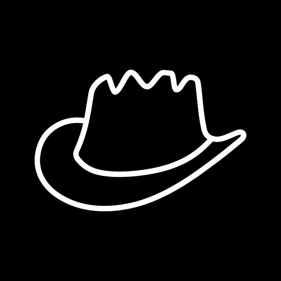 icono de vector de sombrero de vaquero