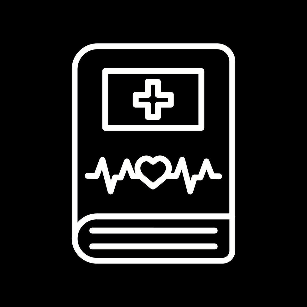 icono de vector de libro médico