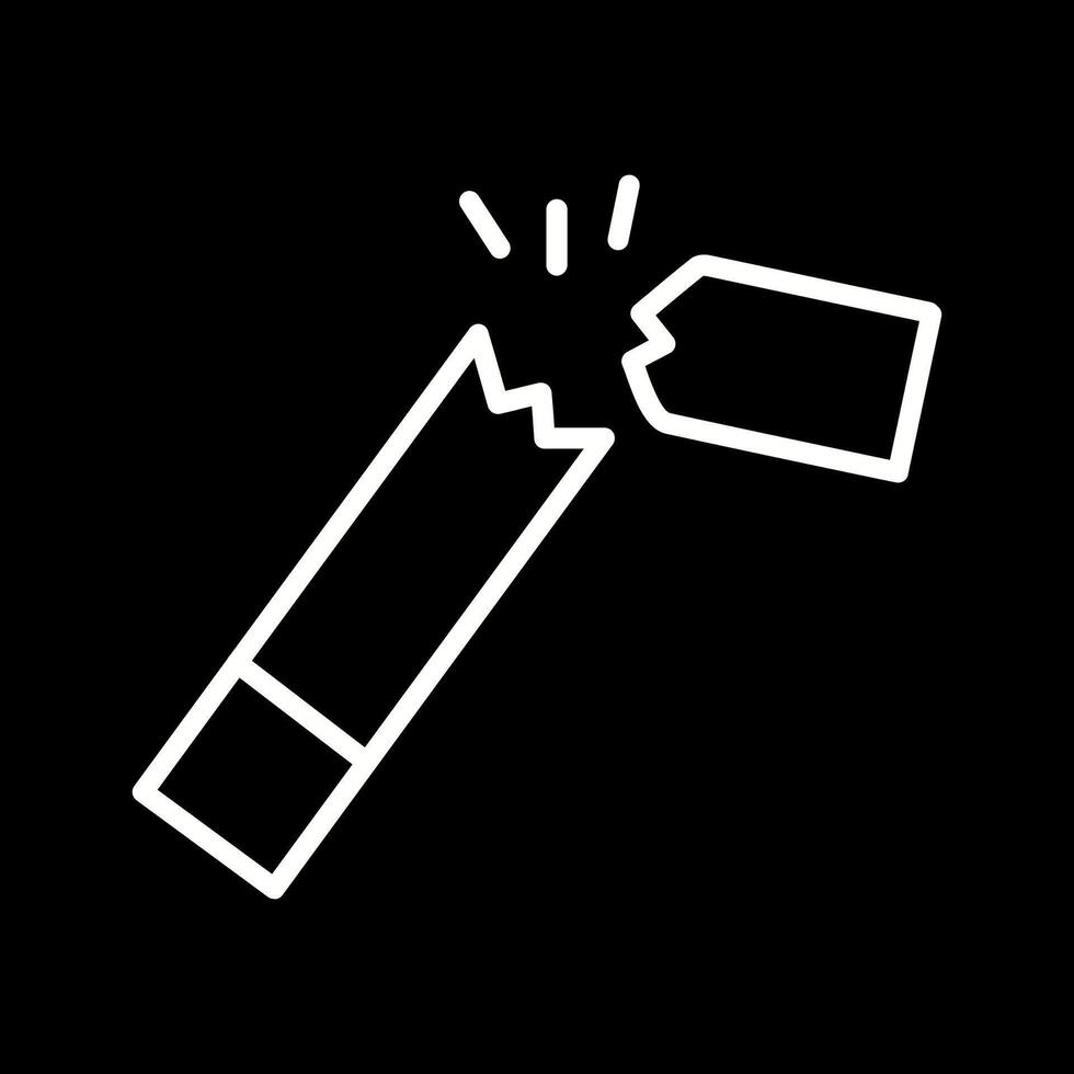 Broken Cigarette Vector Icon