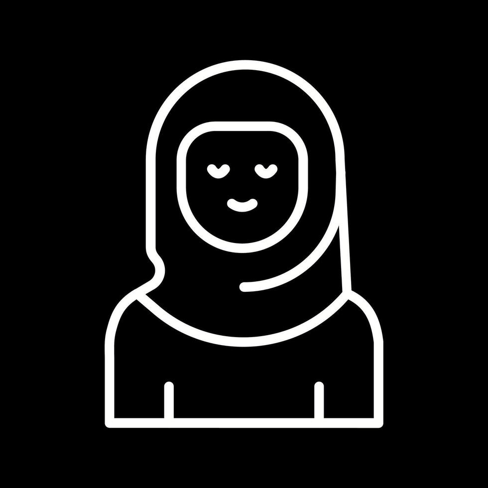 Islamic Woman Vector Icon