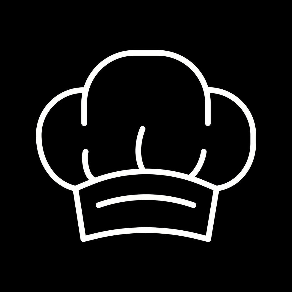 icono de vector de sombrero de chef