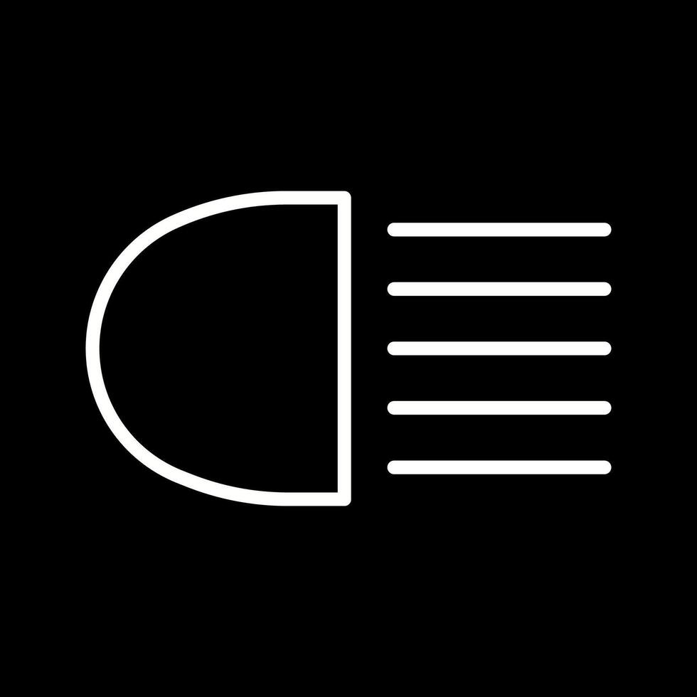 Headlight Vector Icon