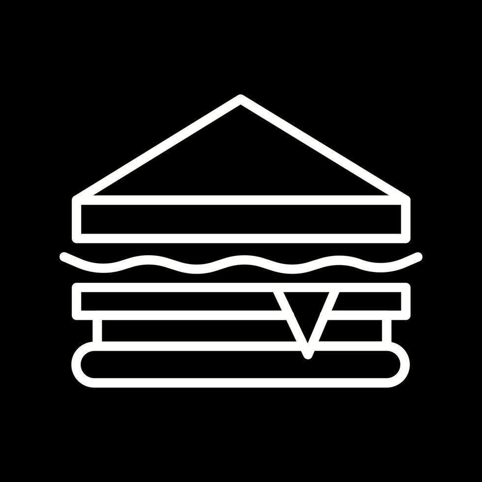 icono de vector de sándwich