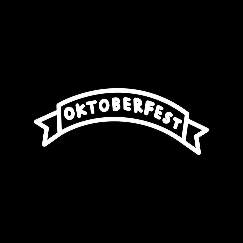 Oktoberfest Banner Vector Icon