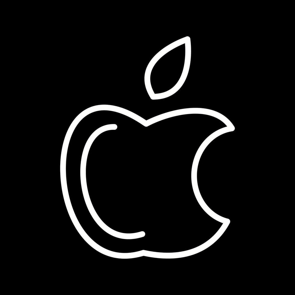 manzana logo vector icono