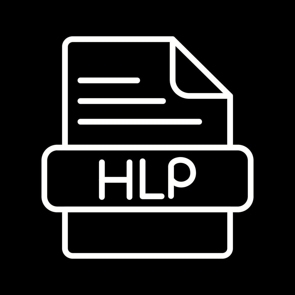 icono de vector de hlp