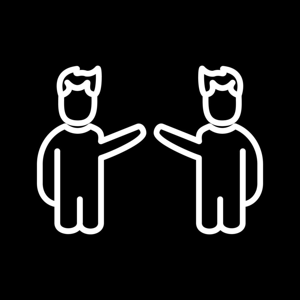 Waving to People I Vector Icon