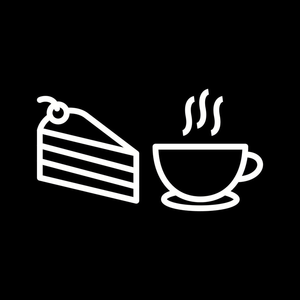 icono de vector de café servido