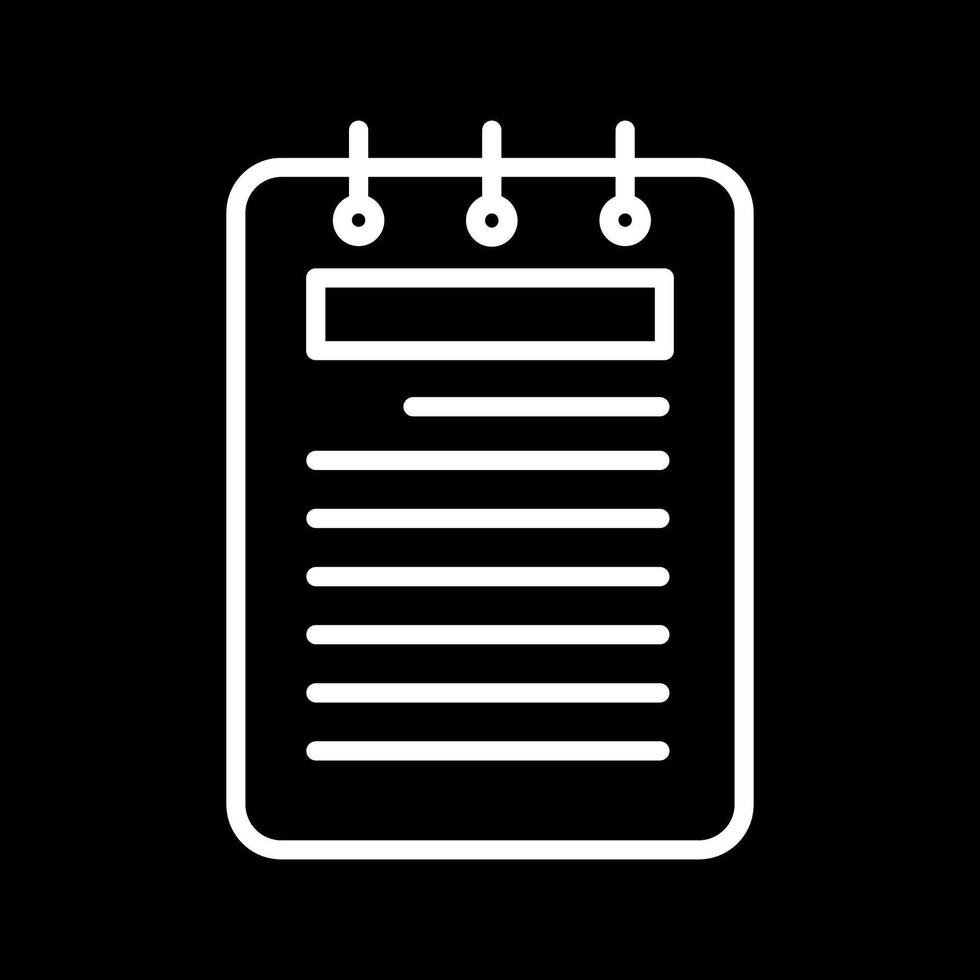 Notepad Vector Icon