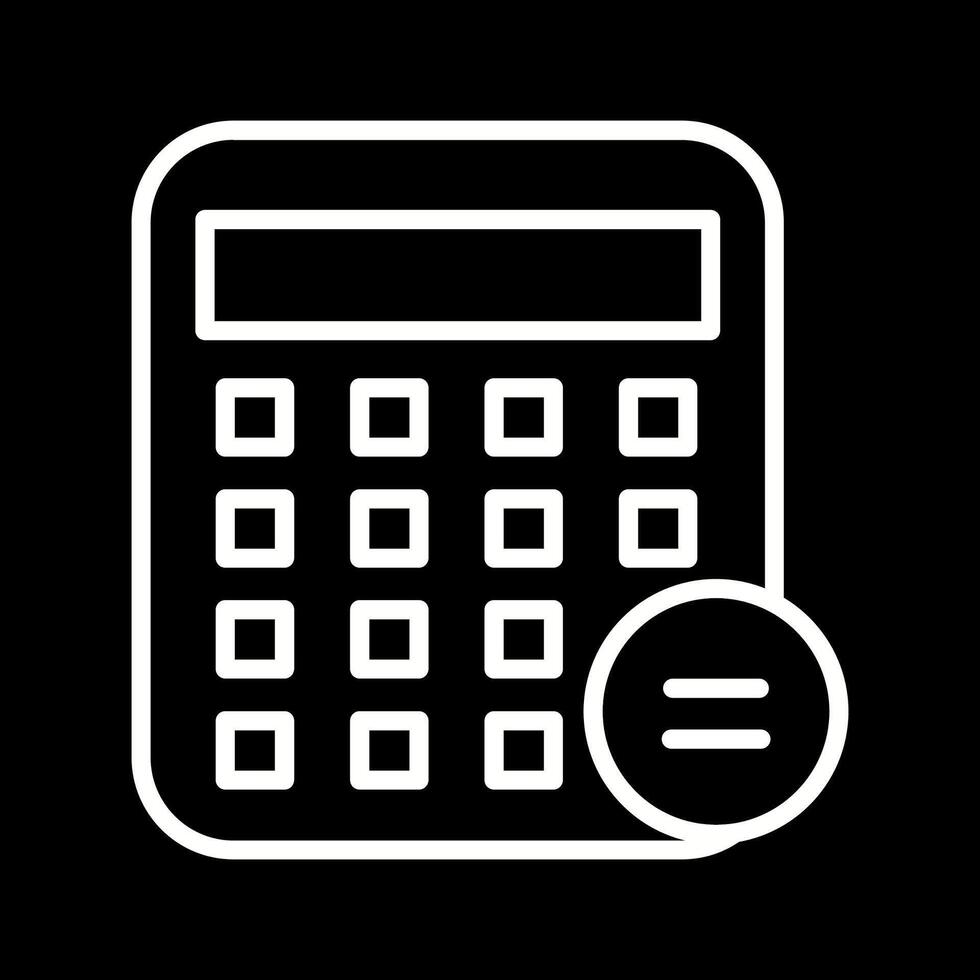 icono de vector de calculadora de negocios