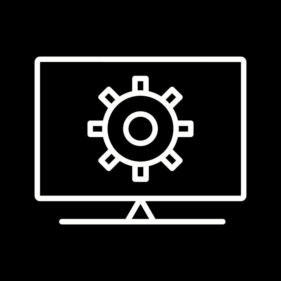 Computer Settings Vector Icon