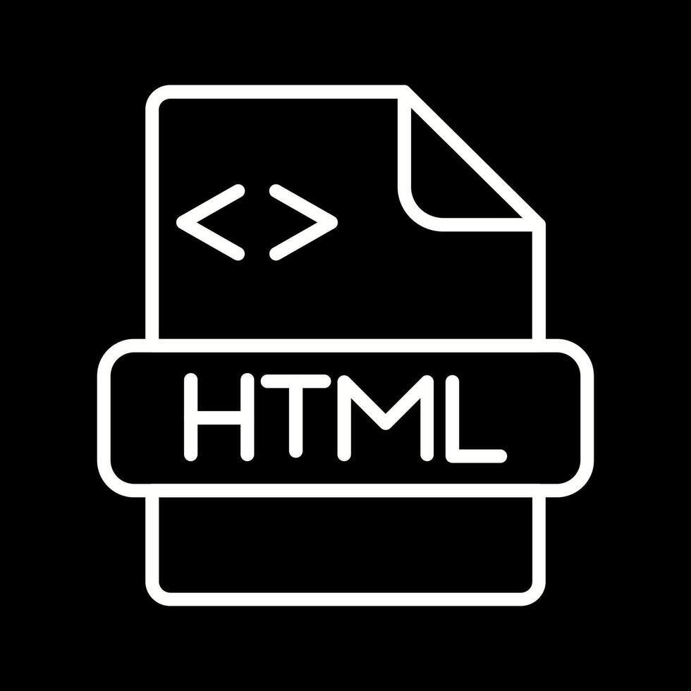 icono de vector html