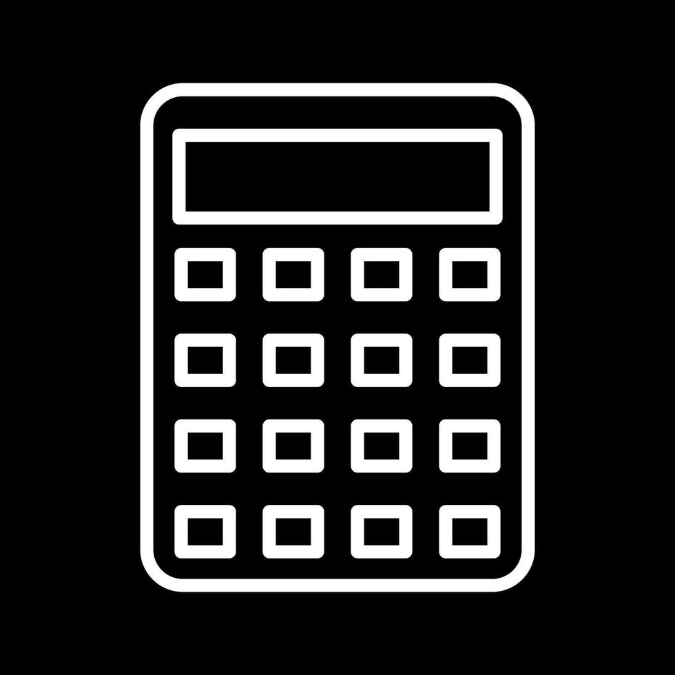 icono de vector de calculadora