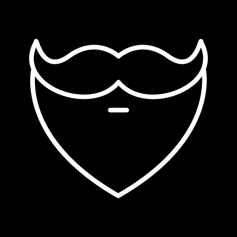 barba y Bigote yo vector icono