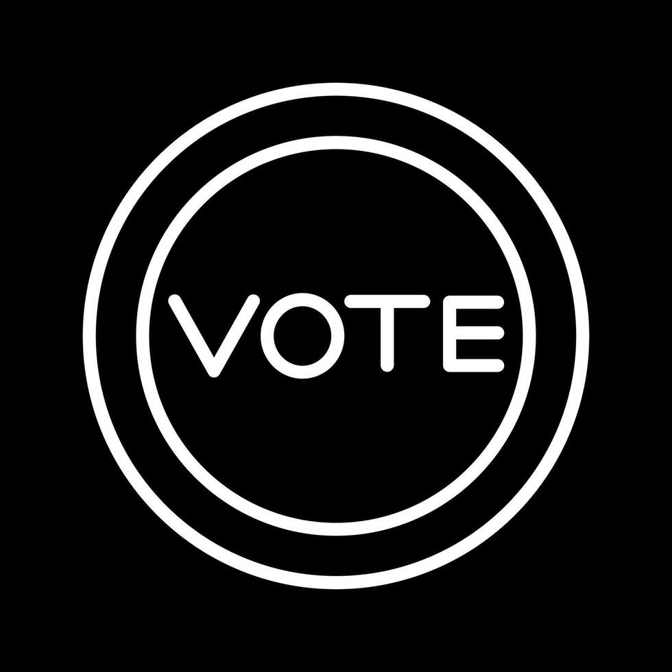 icono de vector de enlace de voto