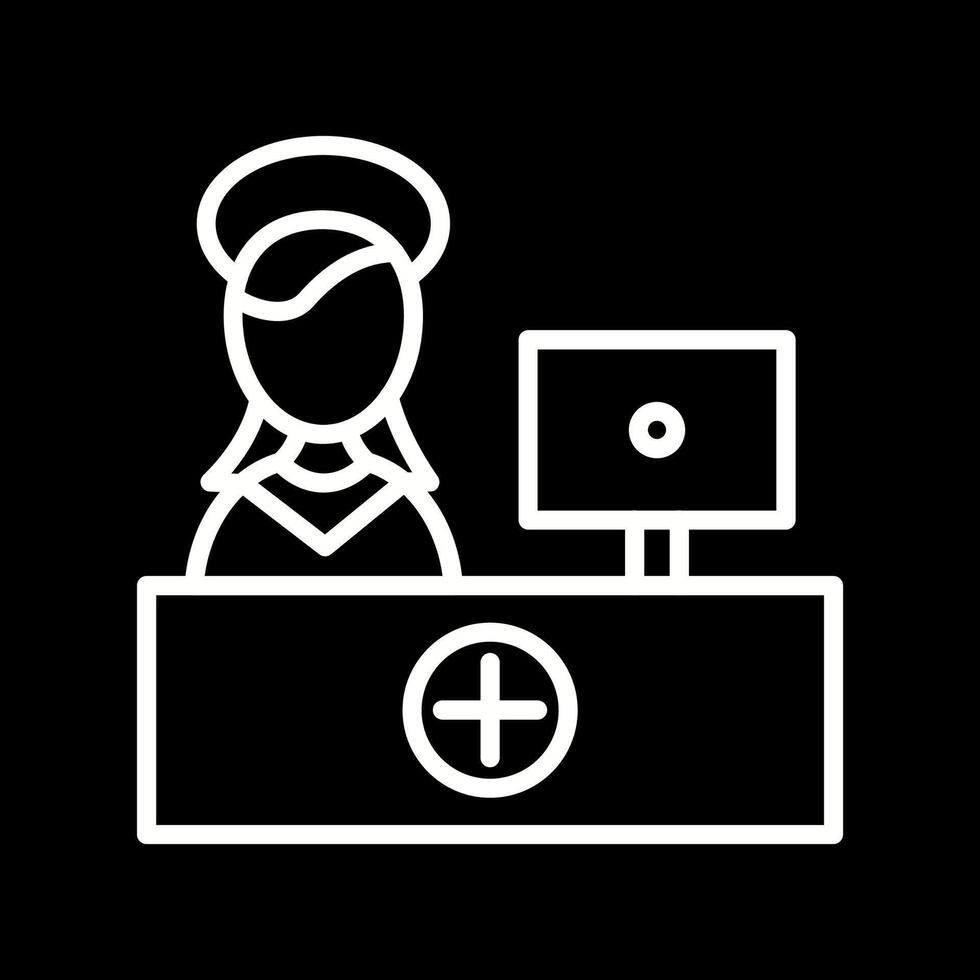 Hospital Reception Vector Icon