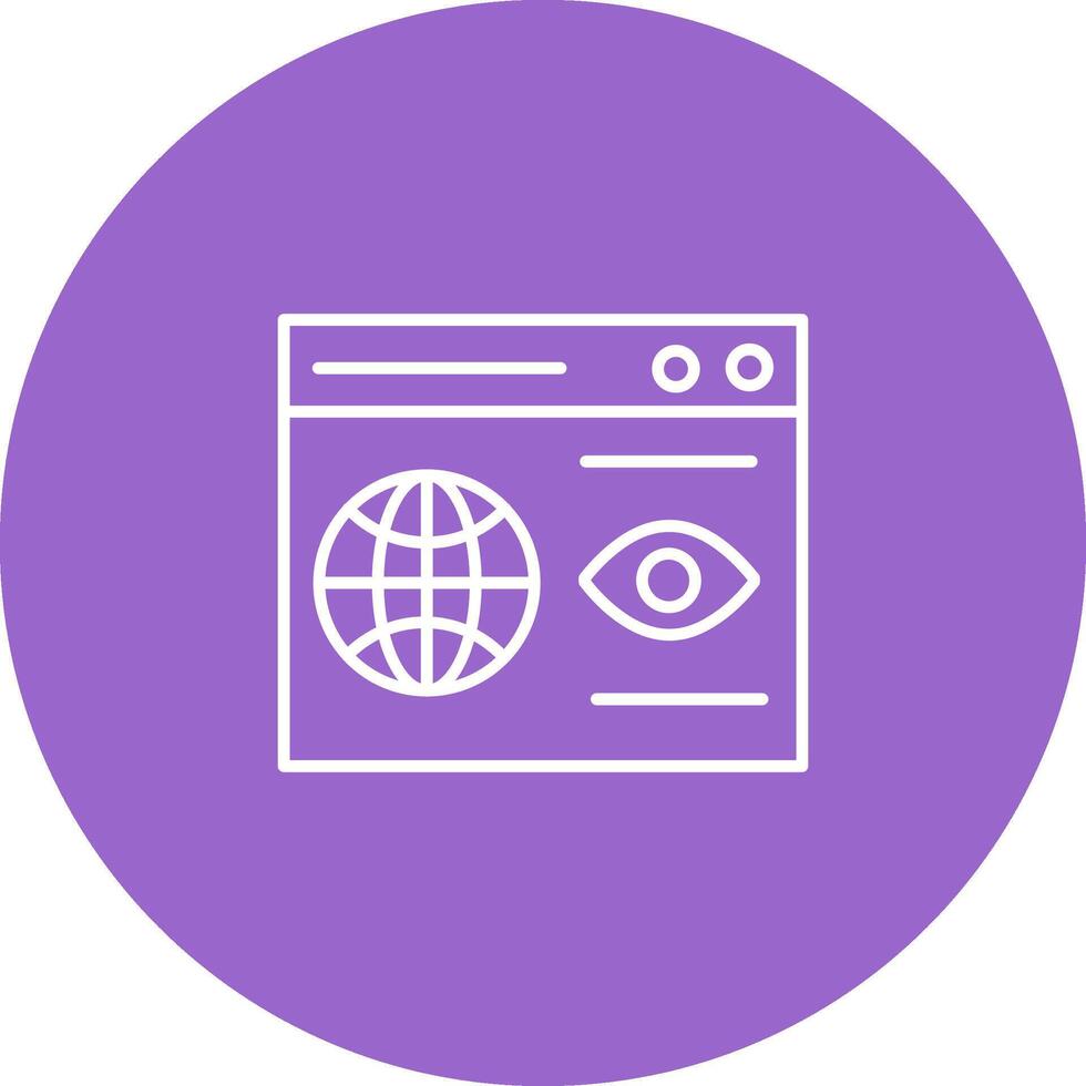 Web Visibility Vector Icon