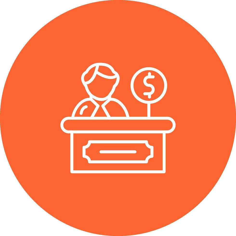 Cashier Vector Icon