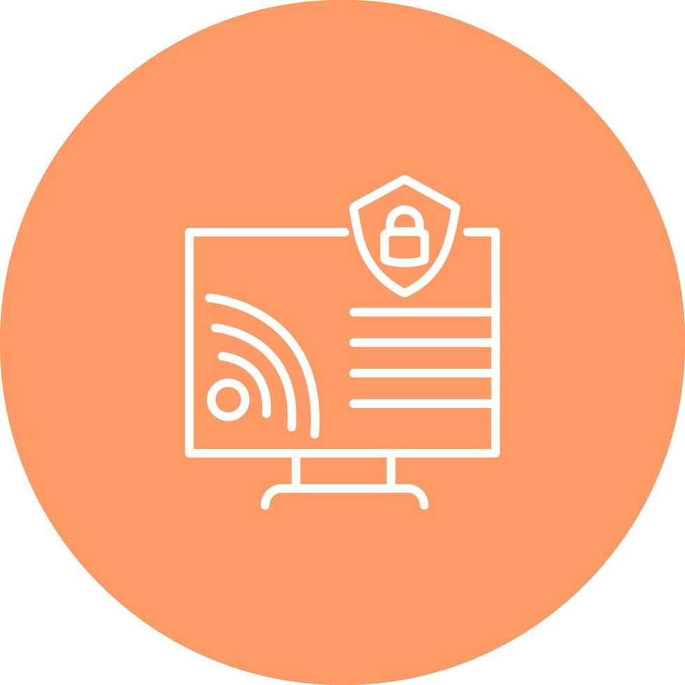 Wifi Security Vector Icon