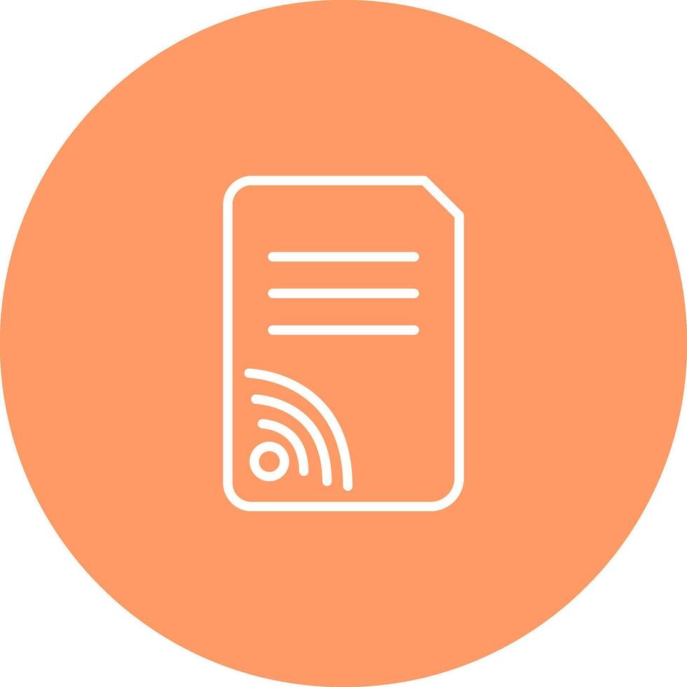 Wifi Documents Vector Icon