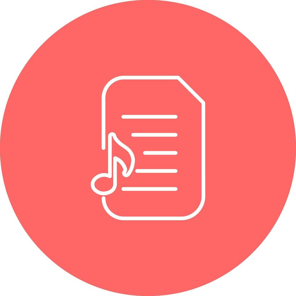 Audio Document Vector Icon