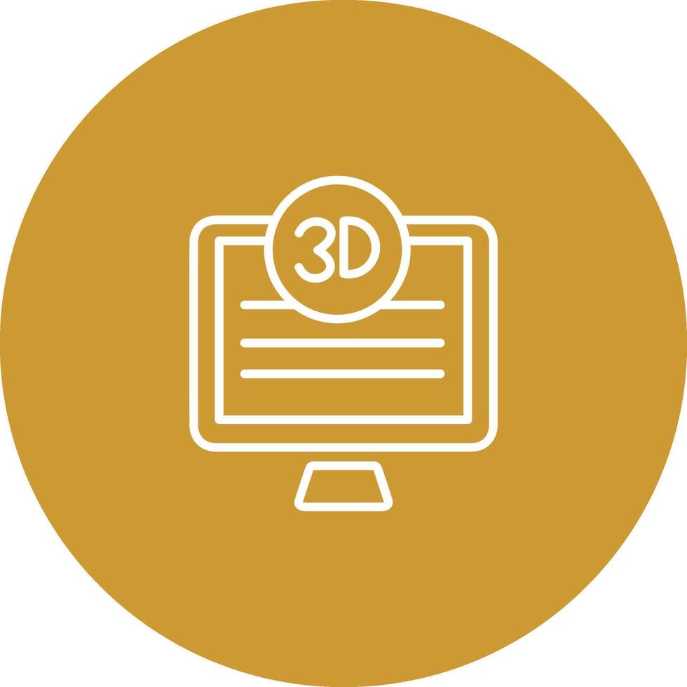 3D Quality Screen Vector Icon