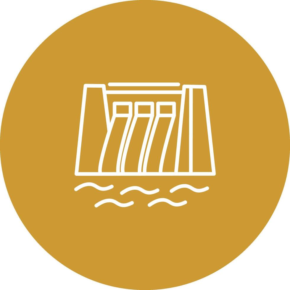 Water Dam Vector Icon