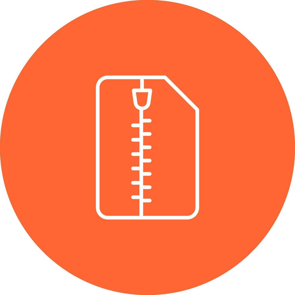 Zipped Document Vector Icon