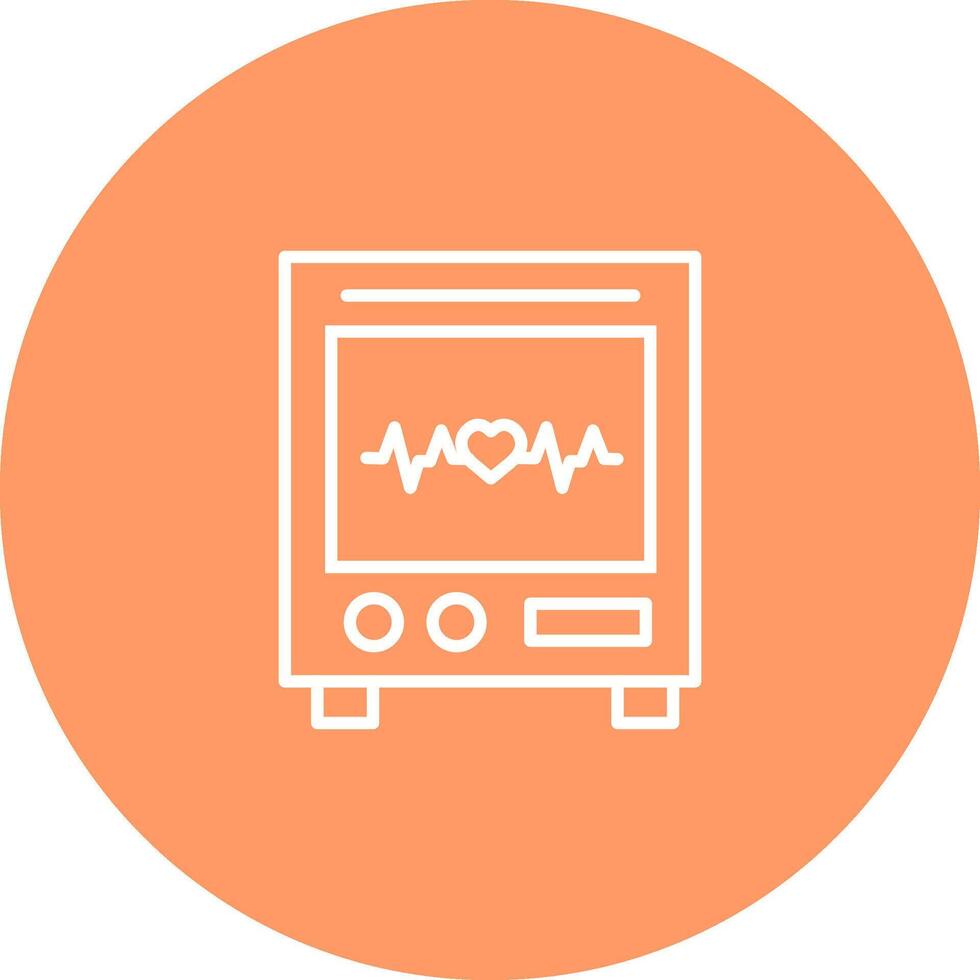 Heart Rate Machine Vector Icon