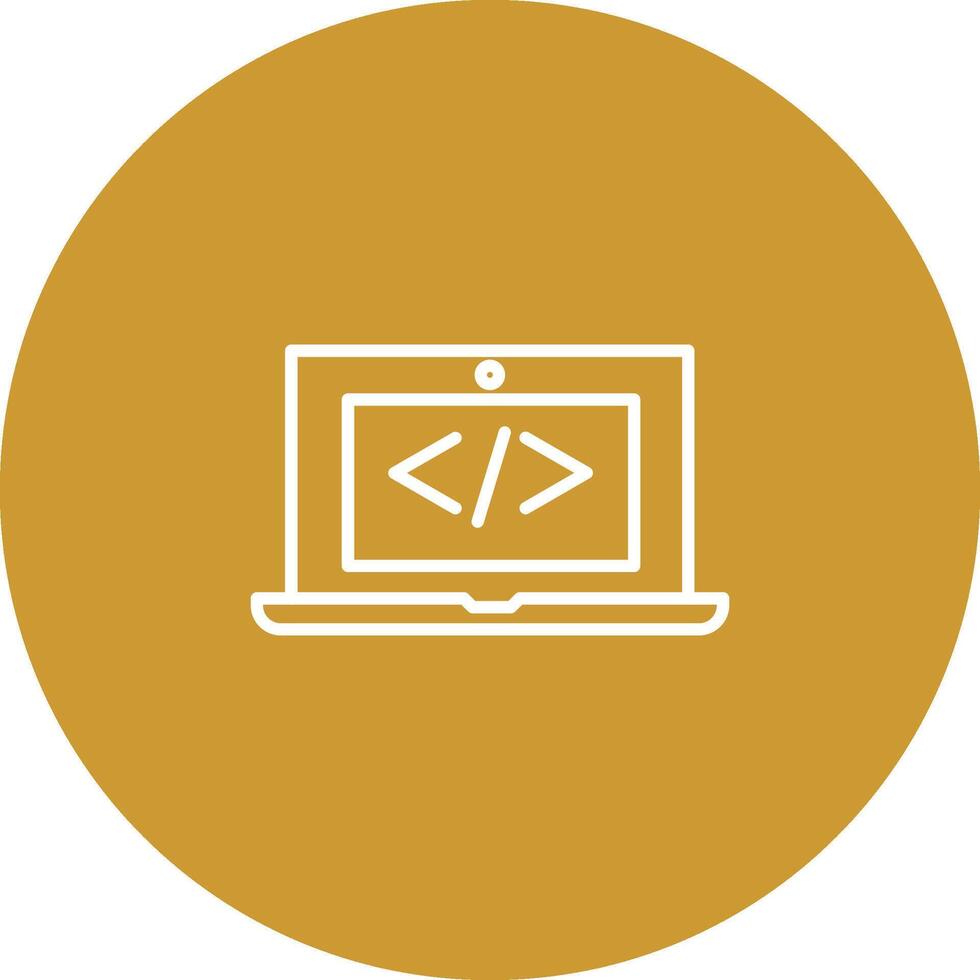 Coding Computer Vector Icon