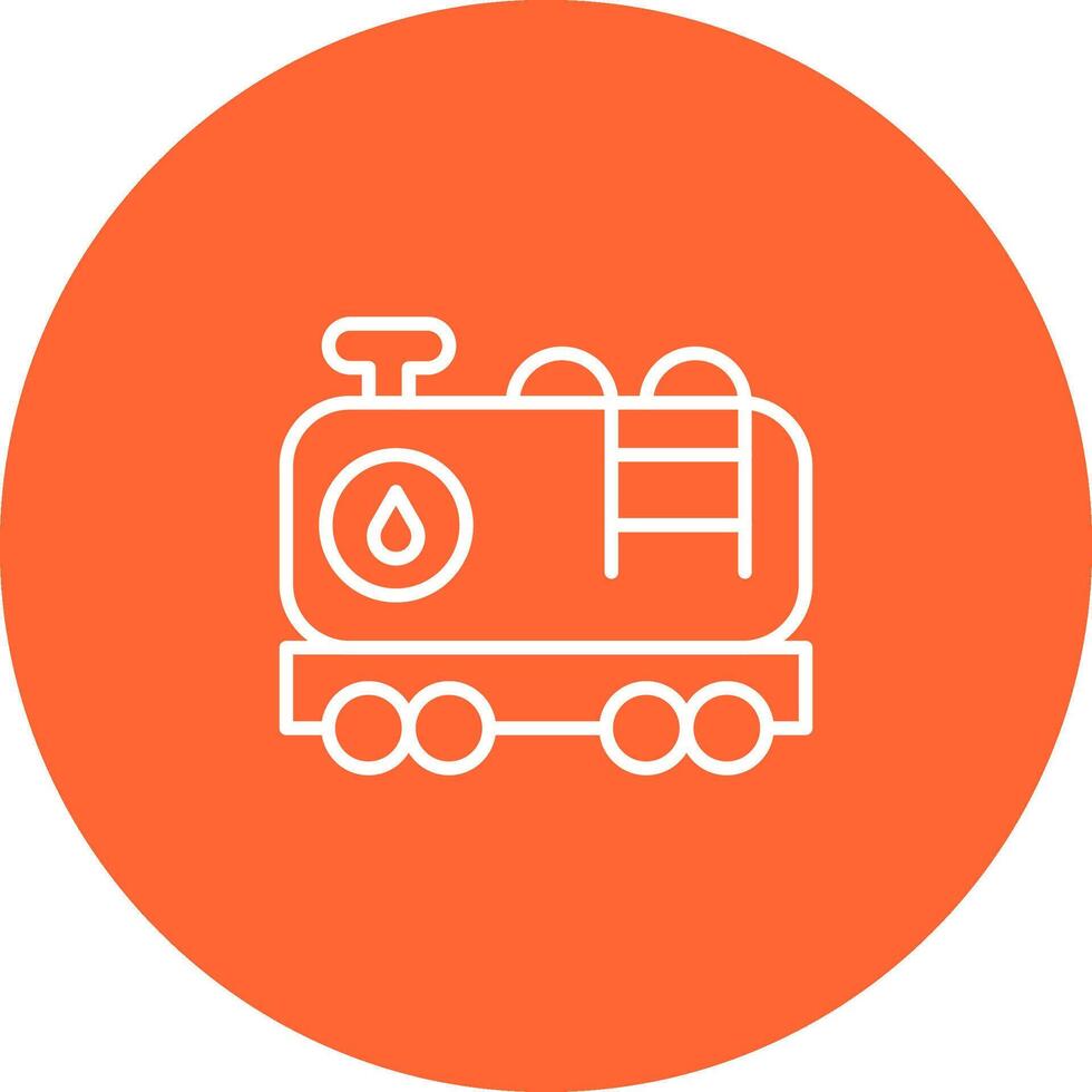 Tank Wagon Vector Icon