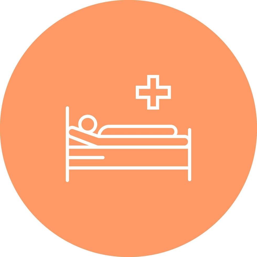 Patient Bed Vector Icon