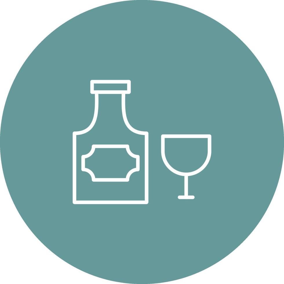 Bottle of Rum Vector Icon