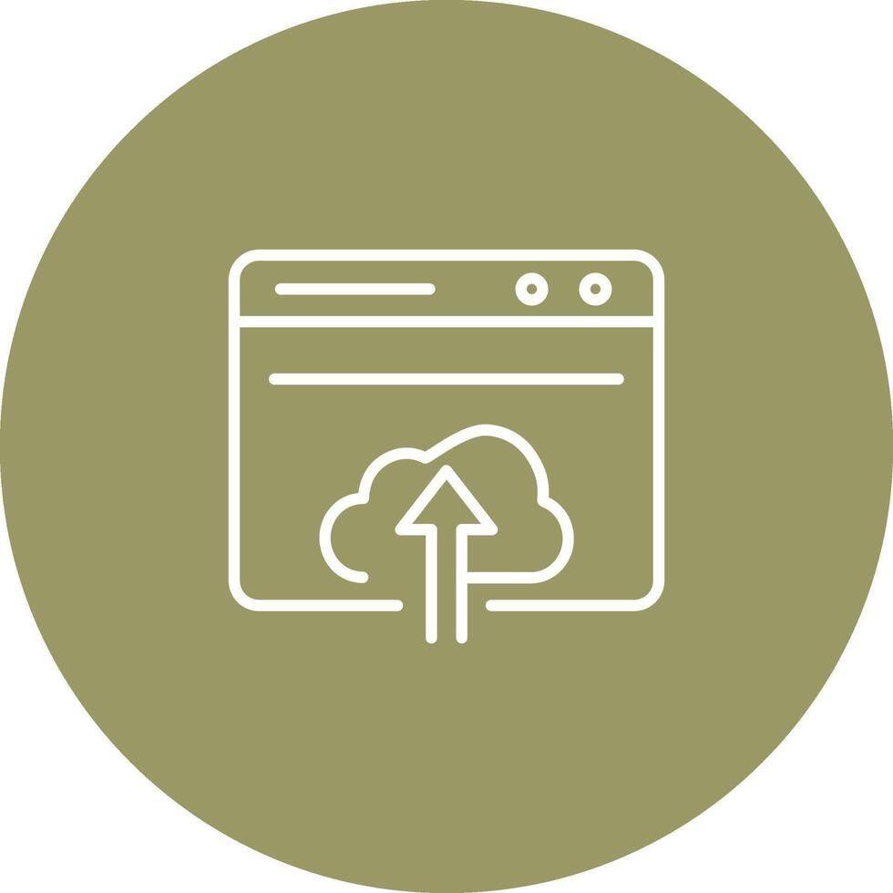 Upload Web Vector Icon