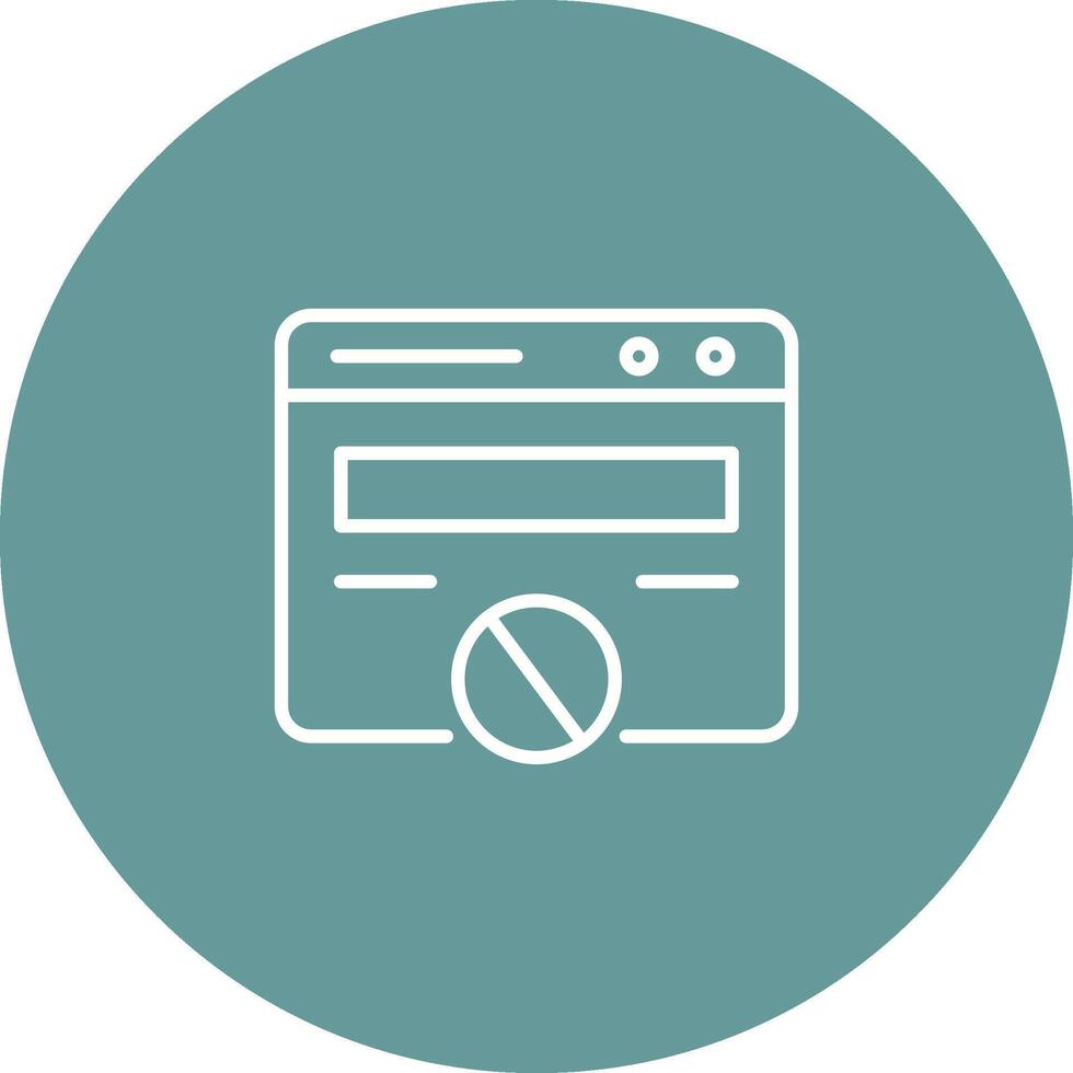 Block Website Vector Icon