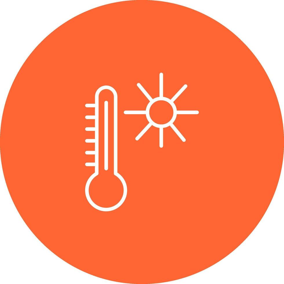 icono de vector de temperatura